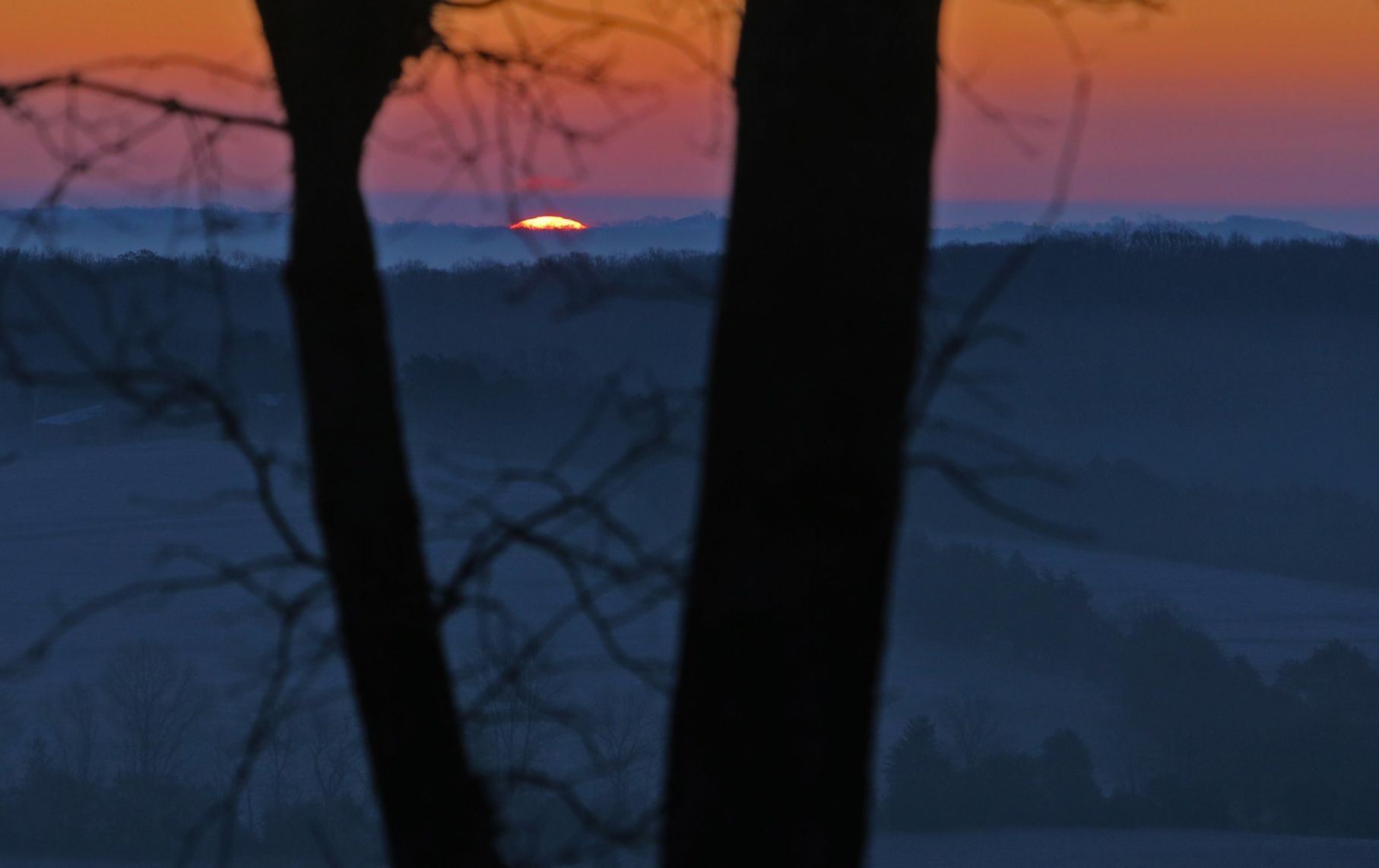 Sunrise over the Big River valley